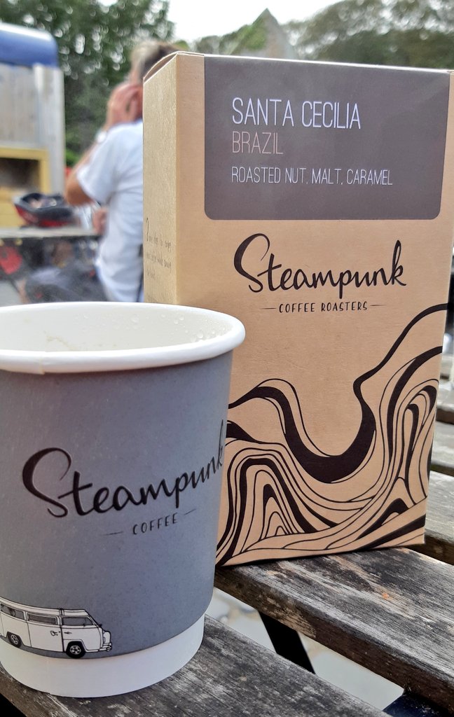 #ADamnFineCupOfCoffee from @SteampunkCoffee this morning, a very welcome discovery while exploring #NorthBrewick