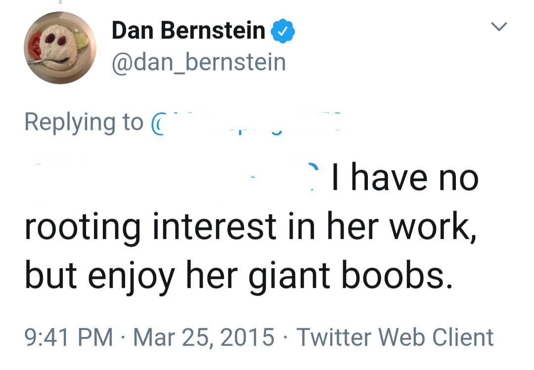 @DannyMac670 <a href="/MariaTaylor/">Maria Taylor</a> I'm still trying to figure out why this tweet was deemed non-offensive by The Score and Bernstein just skated by with no punishment at all.