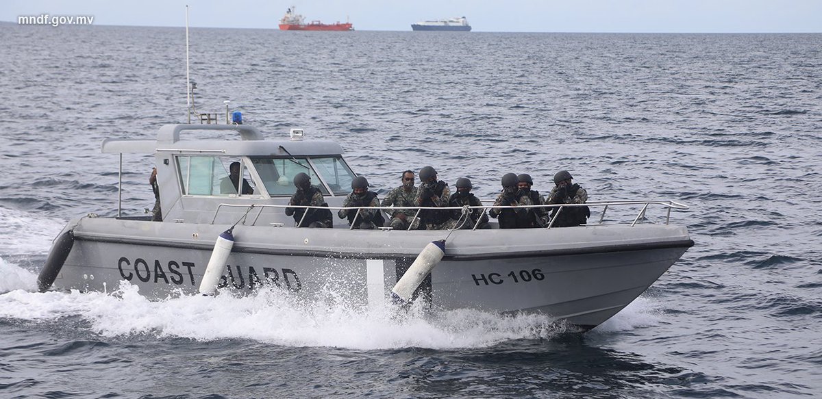 Another fruitful day of training for MNDF Coast Guard personnel in the Visit Board Search and Seizure training conducted by <a href="/UNODC_MCP/">UNODC Global Maritime Crime Programme</a> .