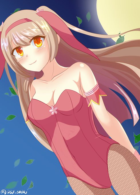 お題「フリー」
十五夜バニーディプラデニアちゃん!
#FKG深夜のお絵かき一本勝負 
#花騎士
#フラワーナイトガール
#フラワーナイトガールイラスト 