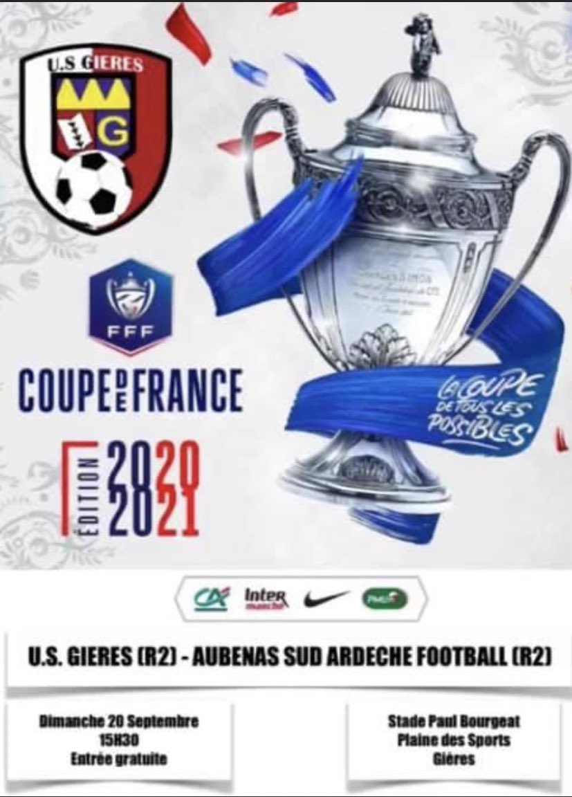 ASSAFAUBENAS's tweet photo. #SENIORS 1 💙🤍
👥⚽️ Voici la composition du groupe des 14 convoqué pour le 3ème tour du jour à 15h30 sur le terrain de l’U.S. Gières 🔥🇫🇷🏆

#TeamASSAFSéniors ⚽️
#Objectif QUALIF’ ✔️ https://t.co/txsOU7VsHt