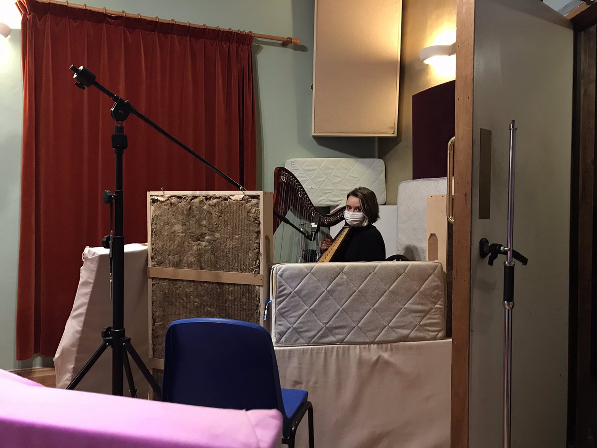shivelightsband's tweet photo. Day 2 in the Laundry Rooms studio recording some music for the Old House in Bakewell and we’ve shut one legged Mon back in her mattress fort 🌼 https://t.co/d1j04GMtb5