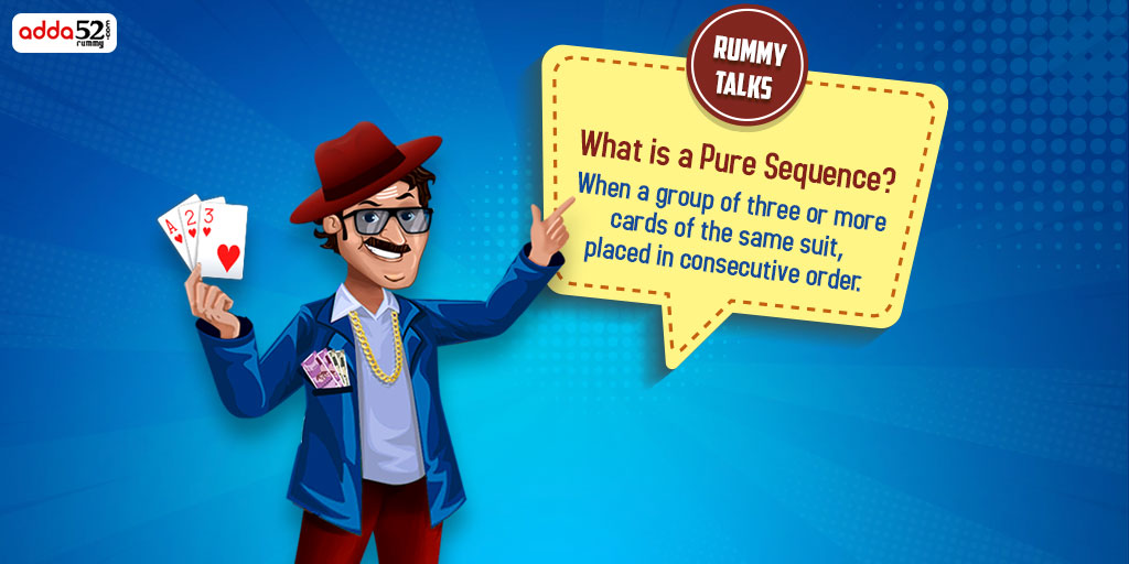 Adda52Rummy's tweet photo. Pure Sequence samaj liya toh aao aur #Khelobadagame sirf #Adda52rummy par!!
#Rummytalks #RummyAnna #OnlineRummy #RummyGame #Cardgame #wincash #RummySkills #rummyrules https://t.co/GqSs1iYHdn