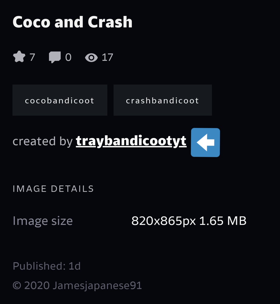 @DaMattoonCorner The crash and coco art I drew was reposted to someone. Moreover, I was not the author, but this Instagram user. I'm angry
This Instagram user also reprints images of others without permission