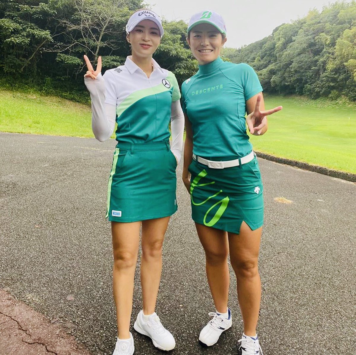 渡邉彩香 今週もたくさんの応援ありがとうございました 3日間のウェアをチーム デサントゴルフ の 柏原明日架 プロと共にお届けします Descentegolf デサントレディース東海クラシック 大変な状況にも関わらず開催して頂きありがとうございました