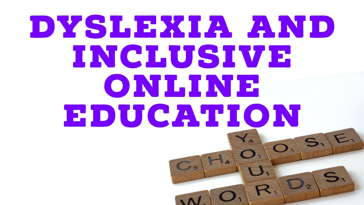 Inclusive Online Education and Dyslexia - a topic close to my heart as a dyslexic educator. Some tips about inclusive online teaching contextualised against my experience as a learner. [5/n]  https://twitter.com/ChrisHeadleand/status/1306509745537384449