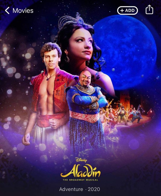 Disney Plus Poster For Aladdin The Broadway Musical Leaks Movie News Net