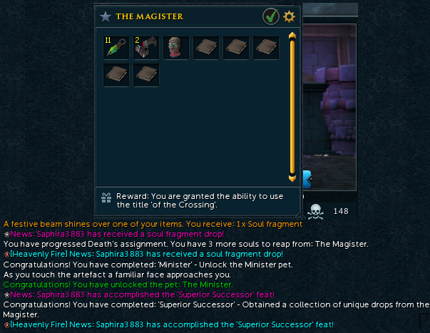 Saphira3883's tweet photo. Magister done :) still need more scripture though. @RuneScape #Runescape #BossPets #pvm #RS3 https://t.co/Vnaf1JkWI5