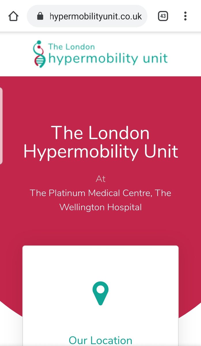 10 and yet...We attended the London Hypermobility Unit which was located in St John's Wood at the time.
