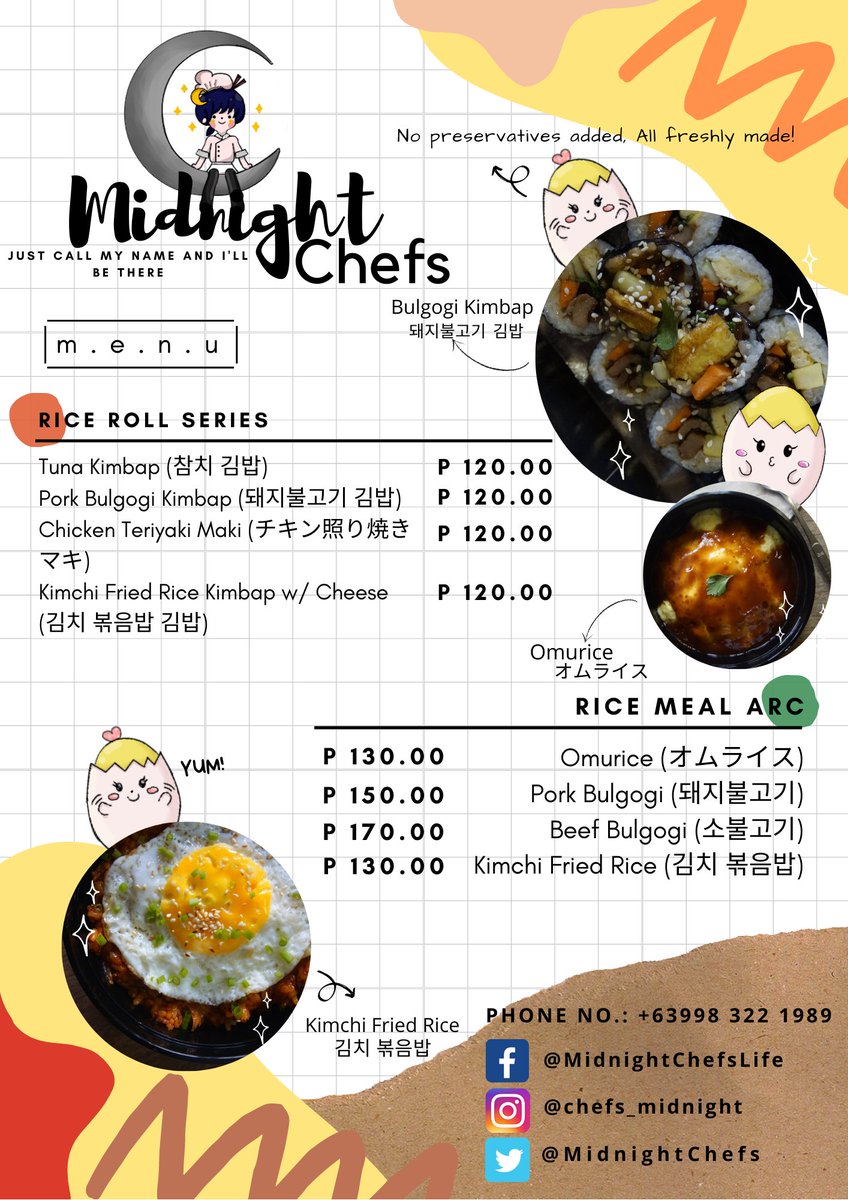 MidnightChefs's tweet photo. YOUR USUAL MENU OF THE WEEK READY TO FILL YOUR STOMACH!
We are ready to take your orders💖💖
Just call my name and I'll be there😉
#rightonyourdoorstep
"for He satisfies the longing soul, and the hungry soul He fills with good things"
Psalm 107:9 https://t.co/HVPuF5KRea