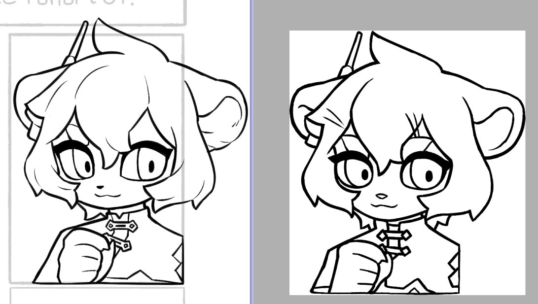 god my old lineart was So bad LMAO  (i hope its obvious that the right side is old) 