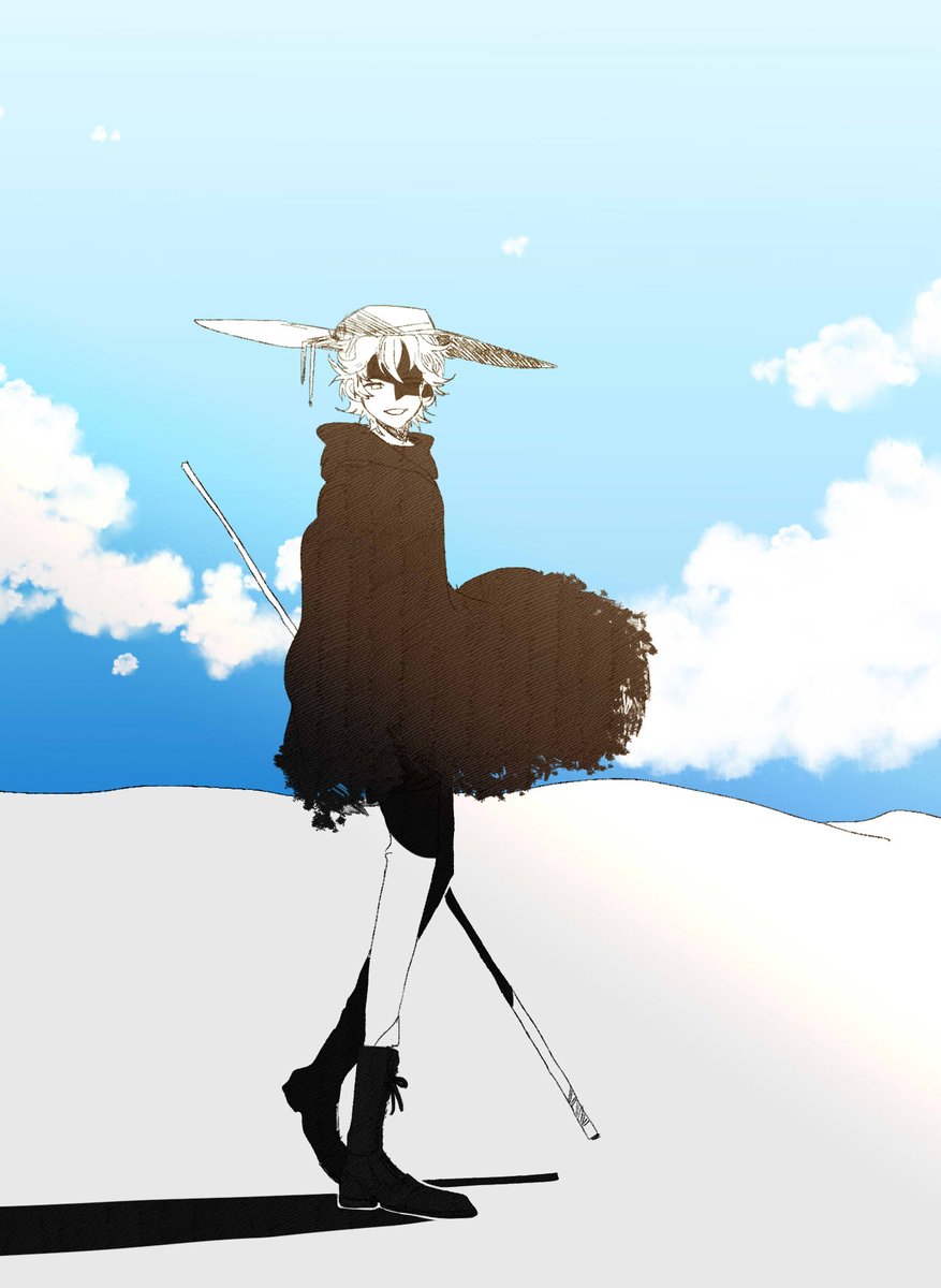 sseng_corea's tweet image. 사막에서 만난 여행자