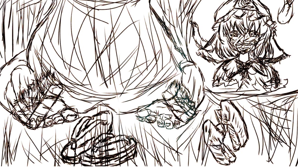 さつまいもん 足の裏くすぐり絵修行中 幽々子様の後ろ姿 いつか画力があがったら 絶対に自分が満足できる イラストを描きます くすぐりバンザーイ 足裏バンザーイ 正座バンザーイ