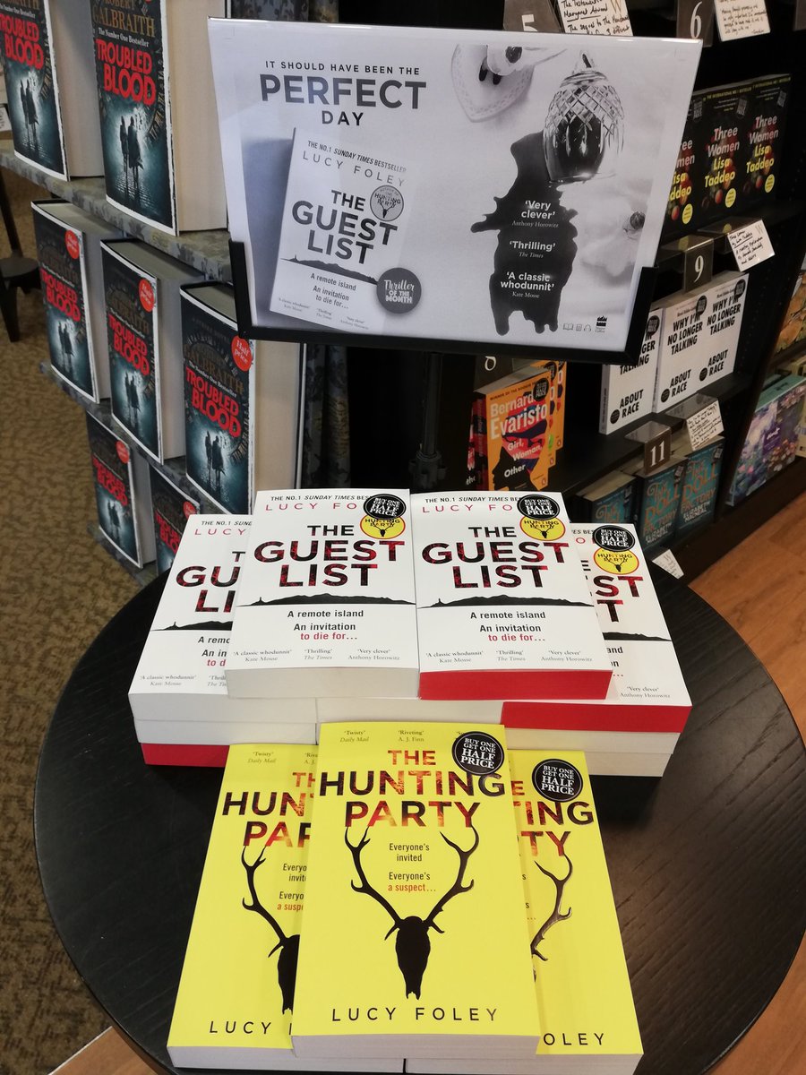 A few special red sprayed edge copies are about of @lucyfoleytweets #TheGuestList & if you didn't get a copy of her last book we've made it easy to find too
Happy reading 😉📖
 @HarperInsider