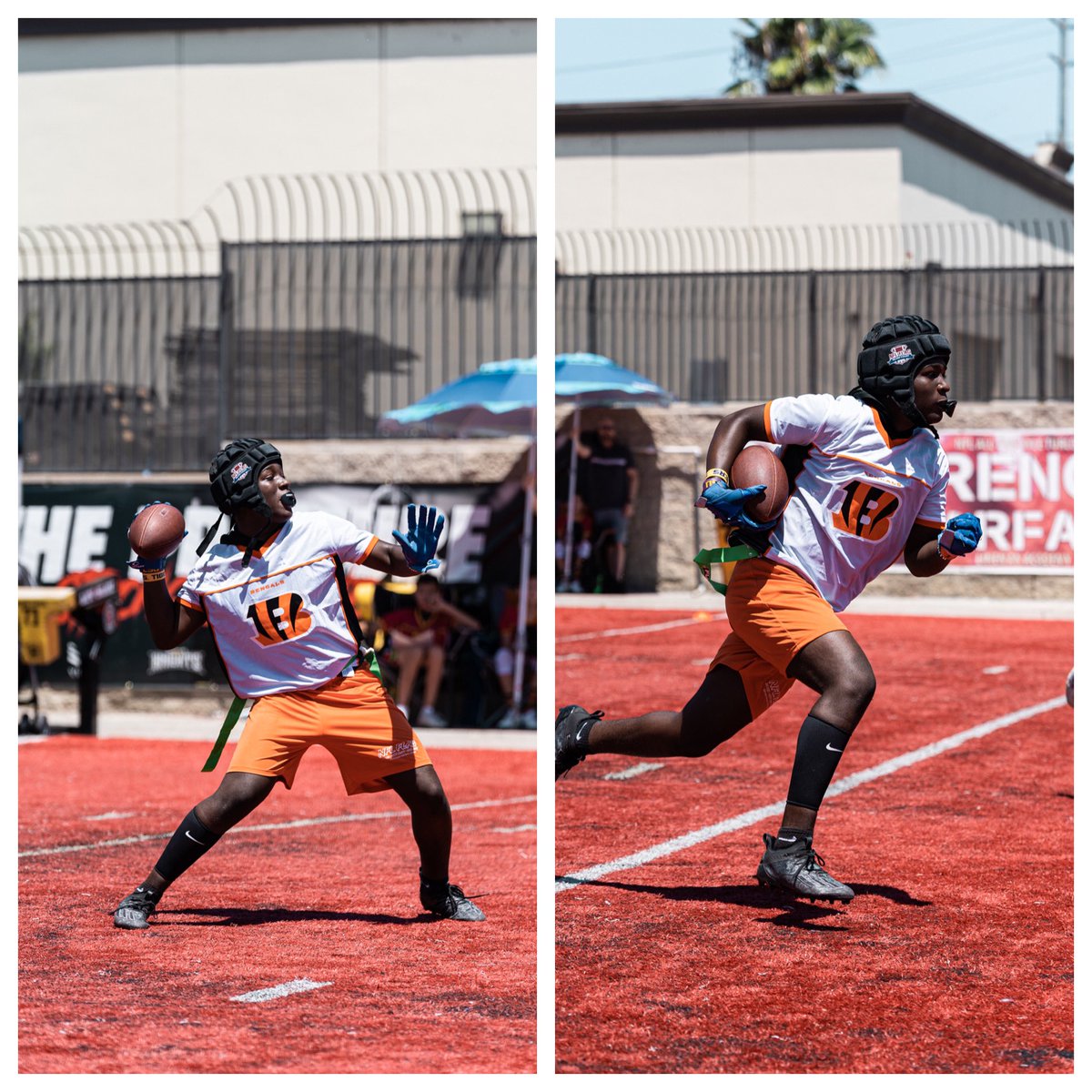 Sometimes you just have to improvise and run it in!
Photo Credit: <a href="/_tungtat_/">Tung Tat</a> 
.
.
.
.
.
#nflflagsd #sandiego #poway#santee #chulavista #northcountysd #flagfootball #nflflagfootball
