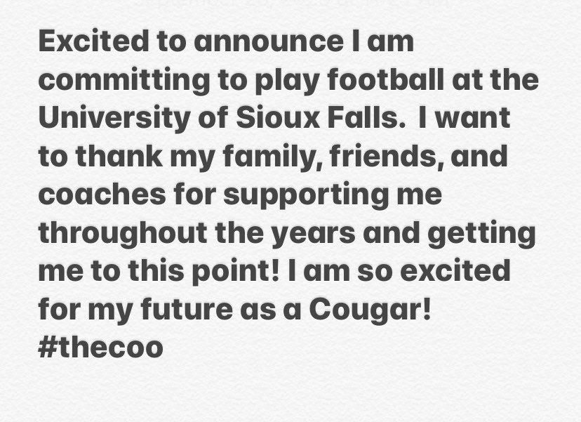 grzybowski_matt's tweet photo. 🟣⚪️⚫️Committed🟣⚪️⚫️ Thank you! I Can’t wait! @CooCoachA @CoachHaydenMace @CoachMaxwe11 https://t.co/RnSotWGL8g