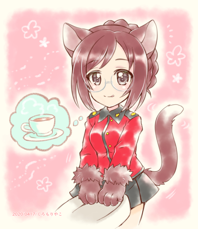 ガルパン ねこニルギリさん 新規フォロワーさん向けに過去作 くろもりやこ のイラスト