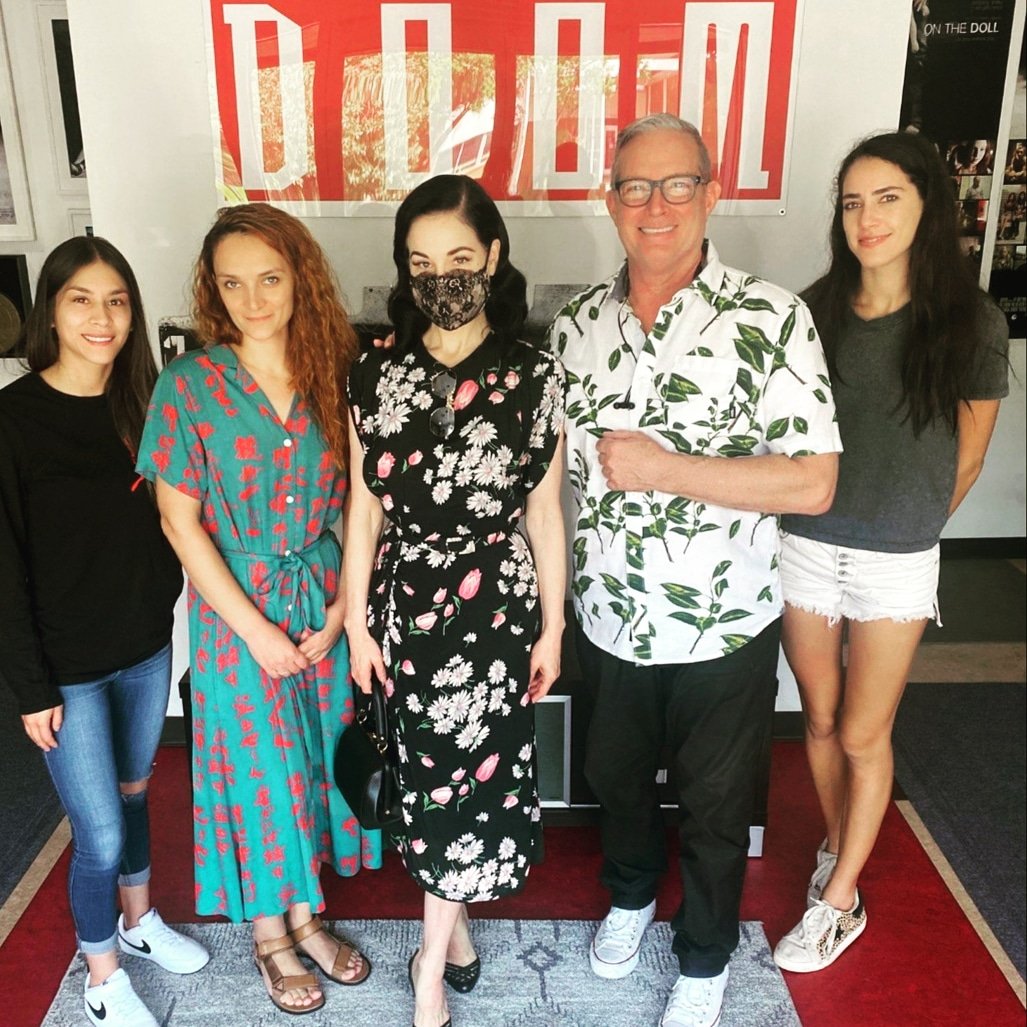 The incredibly beautiful Dita Von Teese graced us all with a visit to DOOM - seriously one of the most glamorous women ever! Can't wait to film her scenes the fire dept at Warner Bros studios will be on high alert bc of her irresistible hotness!! <a href="/ditavonteese/">Dita Von Teese</a> <a href="/VanessadelRio/">Vanessa del Rio  ©®™ 💋</a>