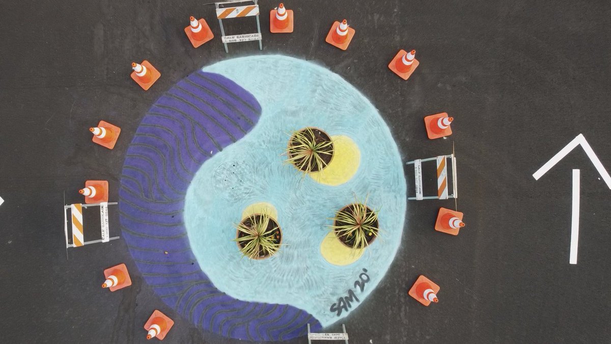 inababi's tweet image. “Experiencing what’s possible”
20 ft circular mural on the streets of Costa Mesa 
@montanacans Chalk spray paint
September 2020

[Art Director for @CMBetterStreets 1st tactical urbanism project]

Read the story here: instagram.com/p/CFXZzwanJpw/…

#muralart #abstractemotions