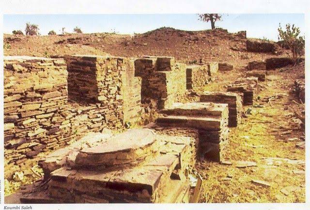 In Ancient African Civilization___Kumbi Saleh, the capital of Ancient Ghana, is said to have flourished from 300 to 1240 AD. Located in modern day Mauritania. Kumbi Saleh had storey buildings with underground rooms, staircases and connecting halls. Some had nine rooms.