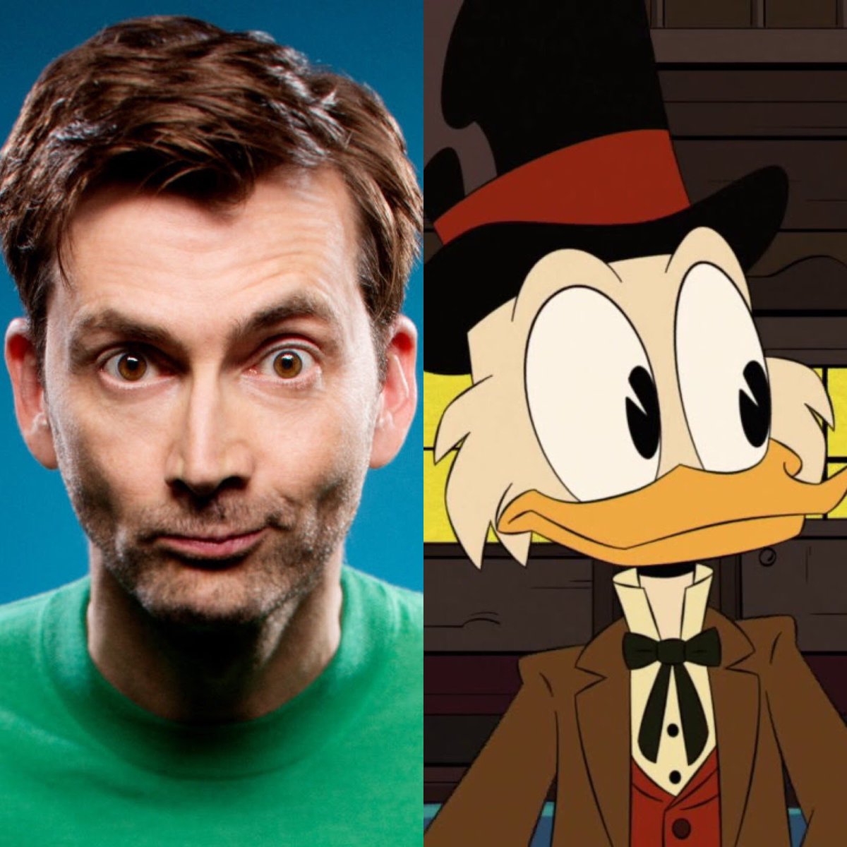 A thread celebrating the return of  #DuckTales tomorrow with new episodes. A toast to the world's richest duck!  #DavidTennant