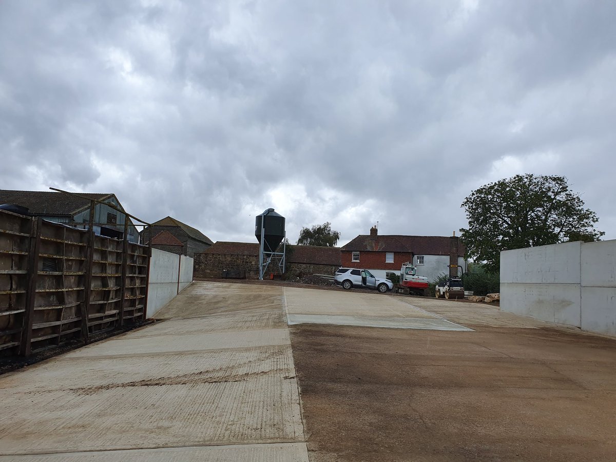 28 years after the old man built the original silage clamp, we recently finished extending it!