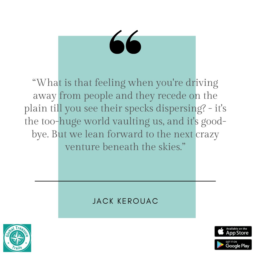 We hope our Treasure Seekers are embarking on lots of (safe) adventures this weekend!✈️

Let us know what you're up to and whether or not you've ticked off another trail on our Global Treasure app!

#TravelQuote #Travel