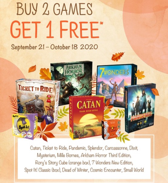 Starting tomorrow! We are excited to be part of this program with Asmodee North America!