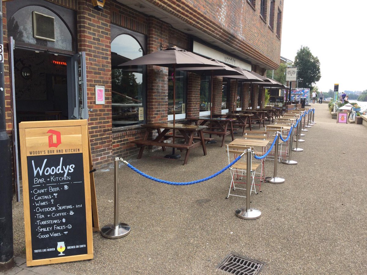 RBKingston's tweet image. Have you applied  for a temporary #pavementlicence yet? Here are just a couple of businesses in #Kingston with tables and chairs outside, to increase their ability to trade while maintaining social distancing. kingston.gov.uk/info/200142/li…  #localbusiness #KeepKingstonSafe