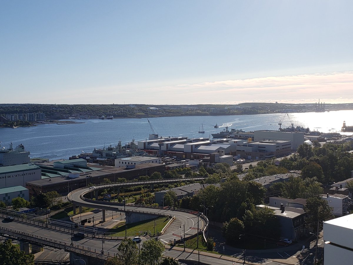 RCNintheUSN's tweet image. The Bridge at Juno Tower is a great vantage point to watch the Naval Task Group getting underway this morning. Fair winds to #hmcshalifax #hmcsvilledequebec and #nruasterix as they head off to Europe for Joint Warrior. They will be sailing past Downtown at around 11 this morning.