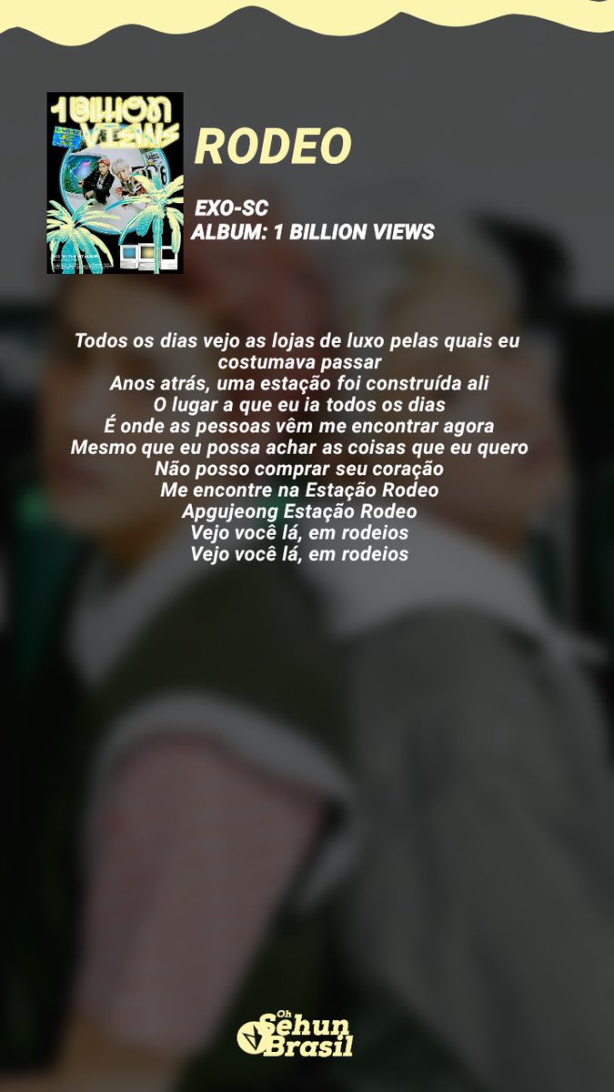 OSHBRASIL's tweet photo. 🐣❤️🐾 | TRAD
Tradução da música #RodeoStation, em parceria com a nossa amada @PCY__Universe❤️
🔗 https://t.co/whSw024KCF
#EXO_SC #SEHUN #CHANYEOL https://t.co/l8sPdHEcAg