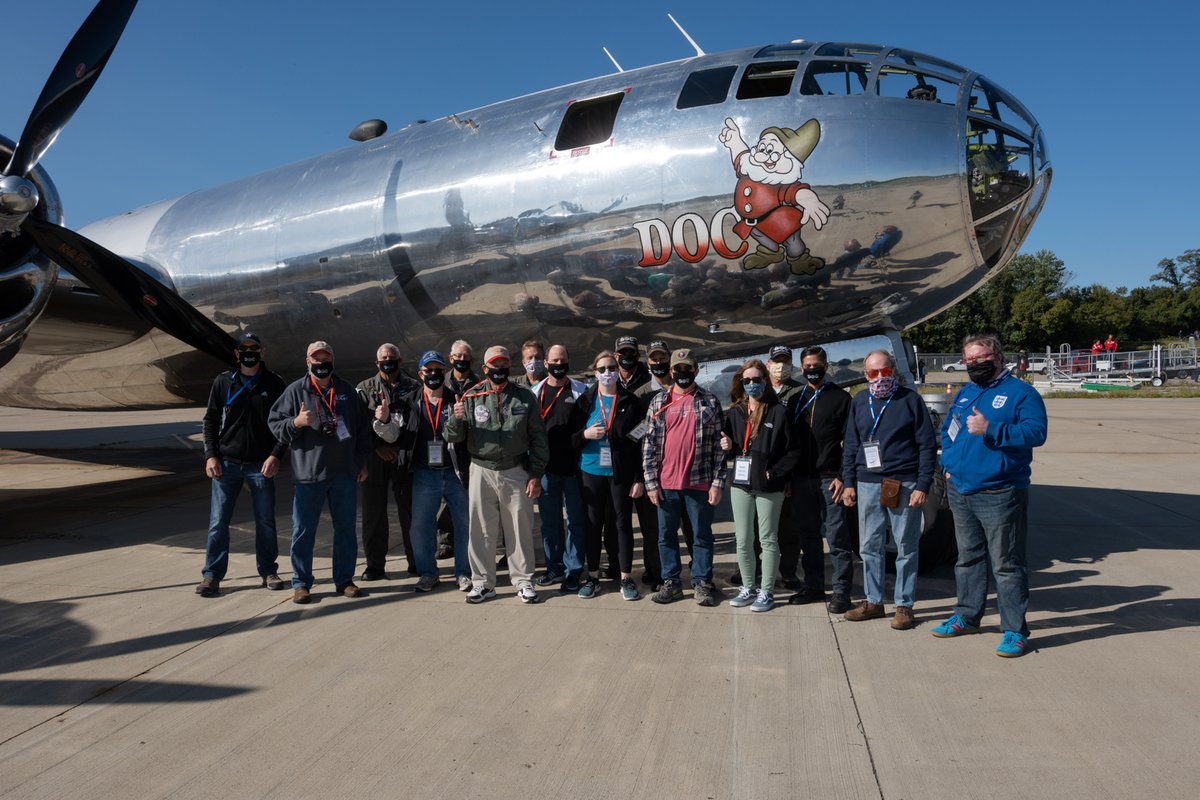 B29DocsFriends's tweet photo. These four groups had a great experience yesterday on a #B29Doc flight in #Cincinnati -- and we are looking forward to another great day today! https://t.co/8sCEMV4QK9