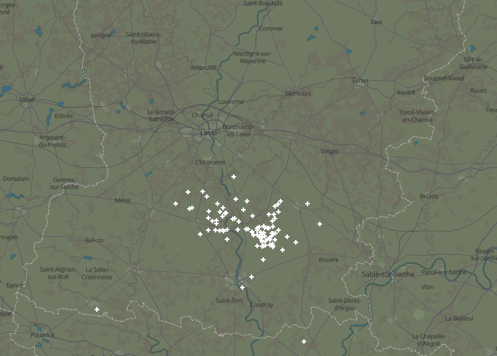 [20/09] ⛈ Une cellule isolée est actuellement en cours de formation au Sud-Est du département #orages #mayenne #mayenneorages