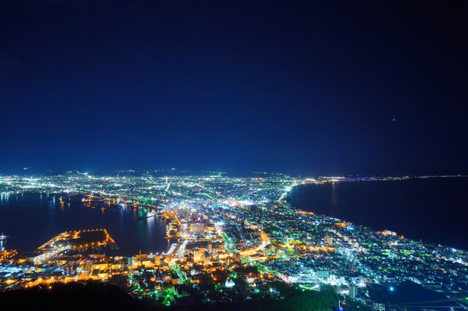 函館山からの夜景のtwitterイラスト検索結果