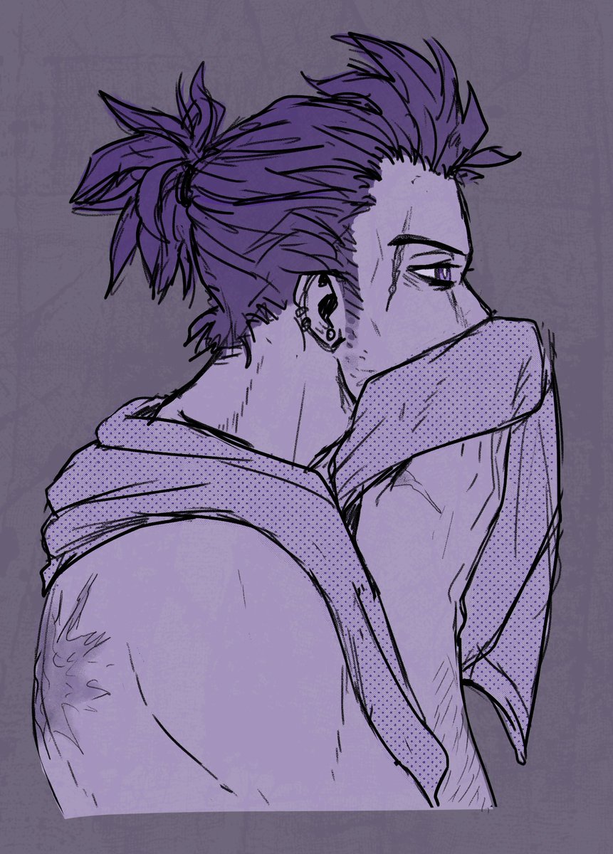 I just want to see him grown up a bit with a ponytail, okay? 💜

#shinsouhitoshi #hitoshishinsou #bnha