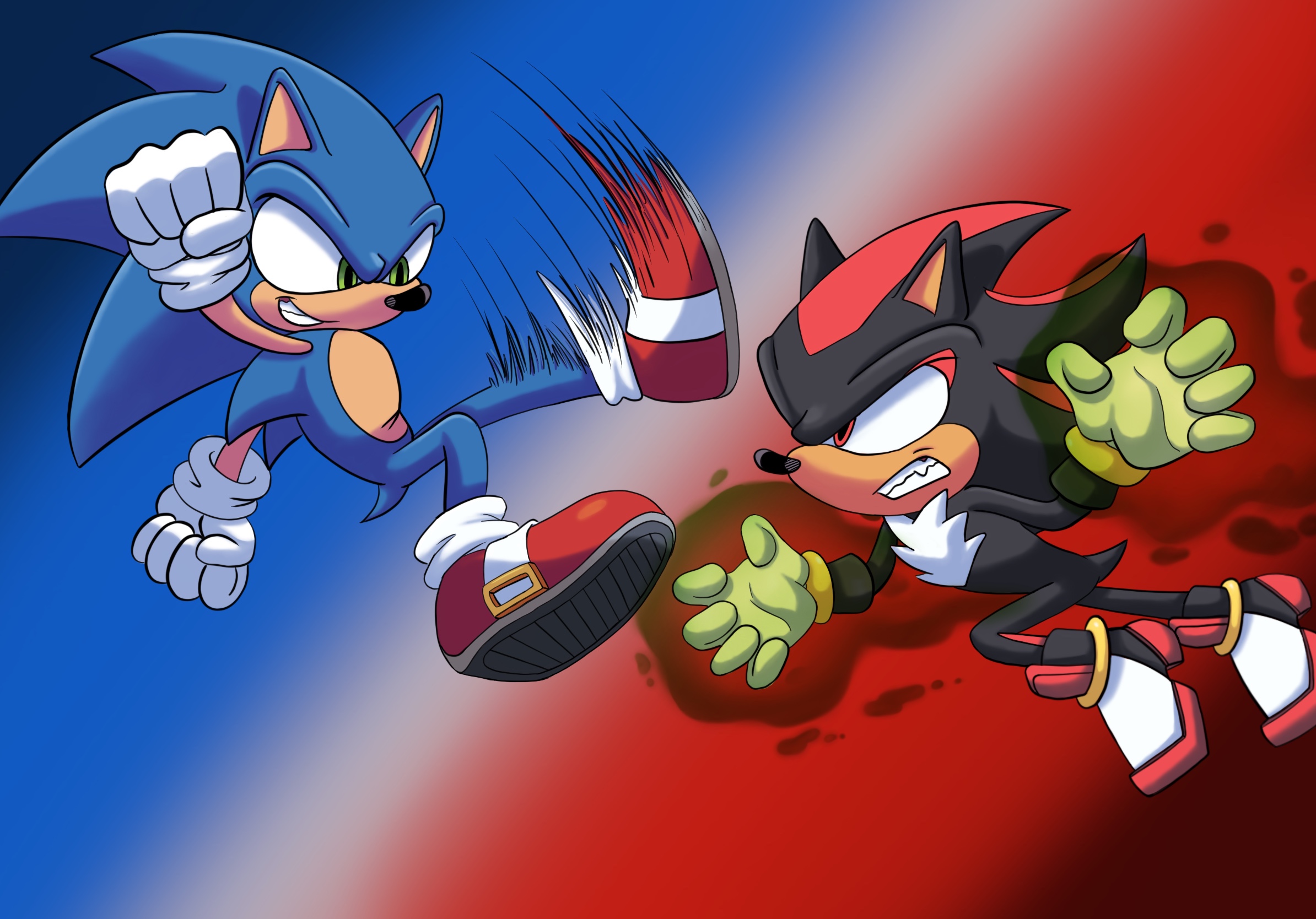 Sonic vs Shadow #sonicthehedgehog #shadowthehedgehog