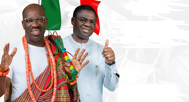 channelstv's tweet photo. Godwin Obaseki Re-Elected Edo State Governor

https://t.co/sWb1mRfzX3
#EdoDecides https://t.co/zusAfJ8oT6