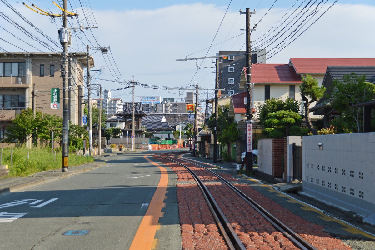 熊本電鉄の併用軌道