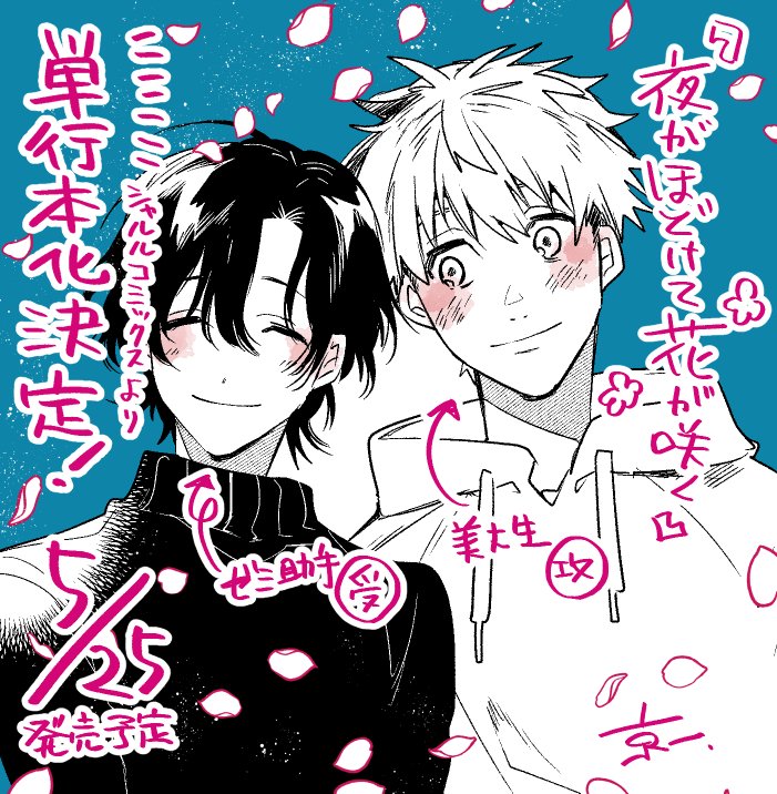 このBLがやばい!2021年度版投票本日までです!
ご投票頂けたらとても嬉しいです。
「夜がほどけて花が咲く」発売中です!
年上に必死に片思いする童貞が好きな方はぜひ(?) https://t.co/lzQmuOfPNX