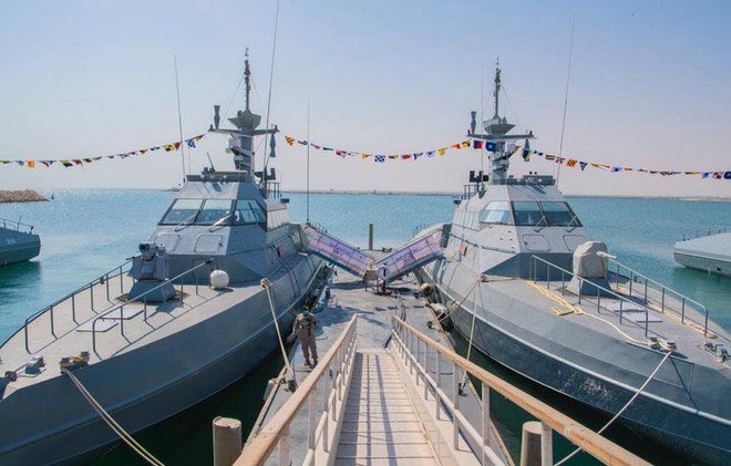 SaudiProject's tweet image. #السعودية  تستلم الدفعة الثالثة من مشروع الزوارق الاعتراضية السريعة؛ وذلك ضمن التعاون السعودي الفرنسي في مجال الصناعات العسكرية