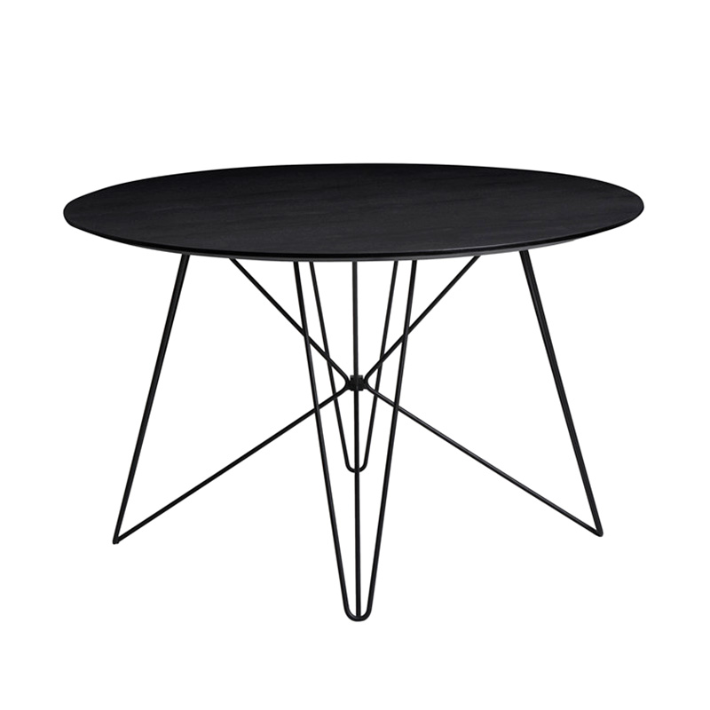 HZNotable's tweet image. Indulge in a cheap dining room tables world any time of a day, with our Black MDF Oak veneer mire metal legs dining table S-7005 g. #cheapdiningroomtables #smallrounddiningtable #roundwooddiningtable