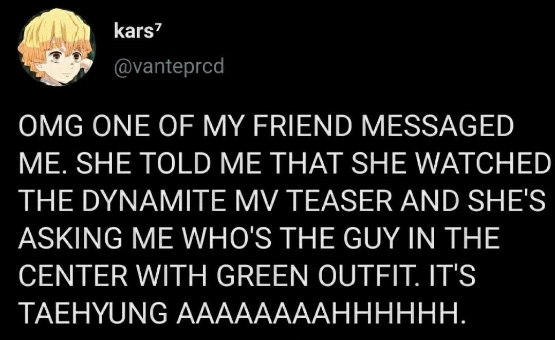 dynamite teaser "guy in green suit"