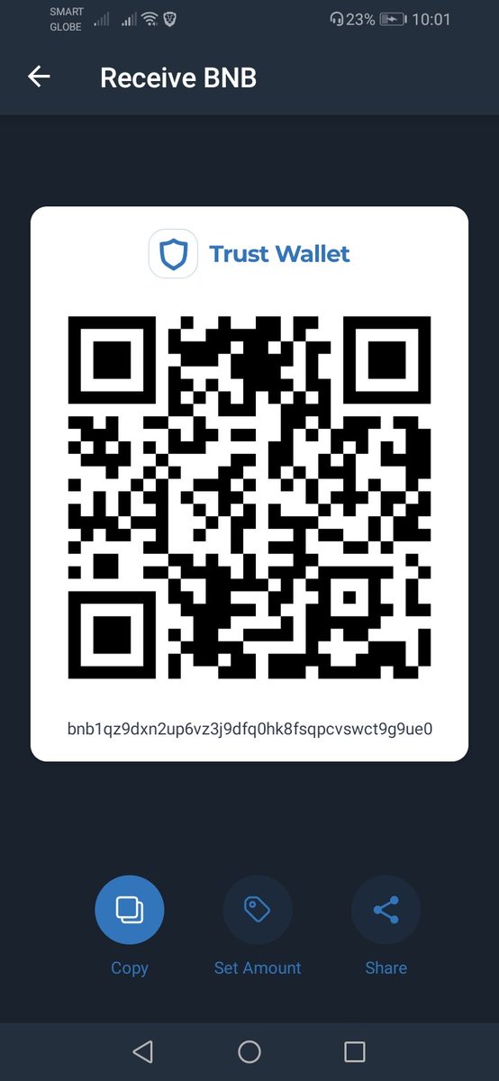 AlarcaJames's tweet photo. @TrustWalletApp Great work I hope I win this give away I never get airdrop😢😭

bnb1qz9dxn2up6vz3j9dfq0hk8fsqpcvswct9g9ue0 https://t.co/Co3n8locr1