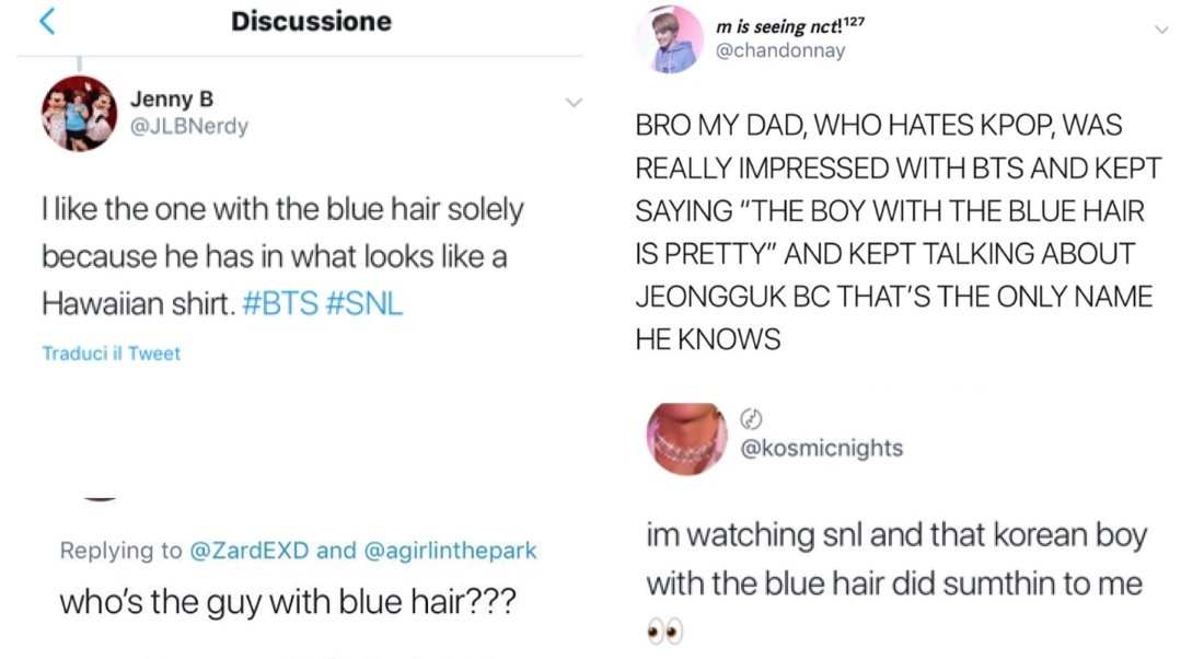 SNL "guy with blue hair"