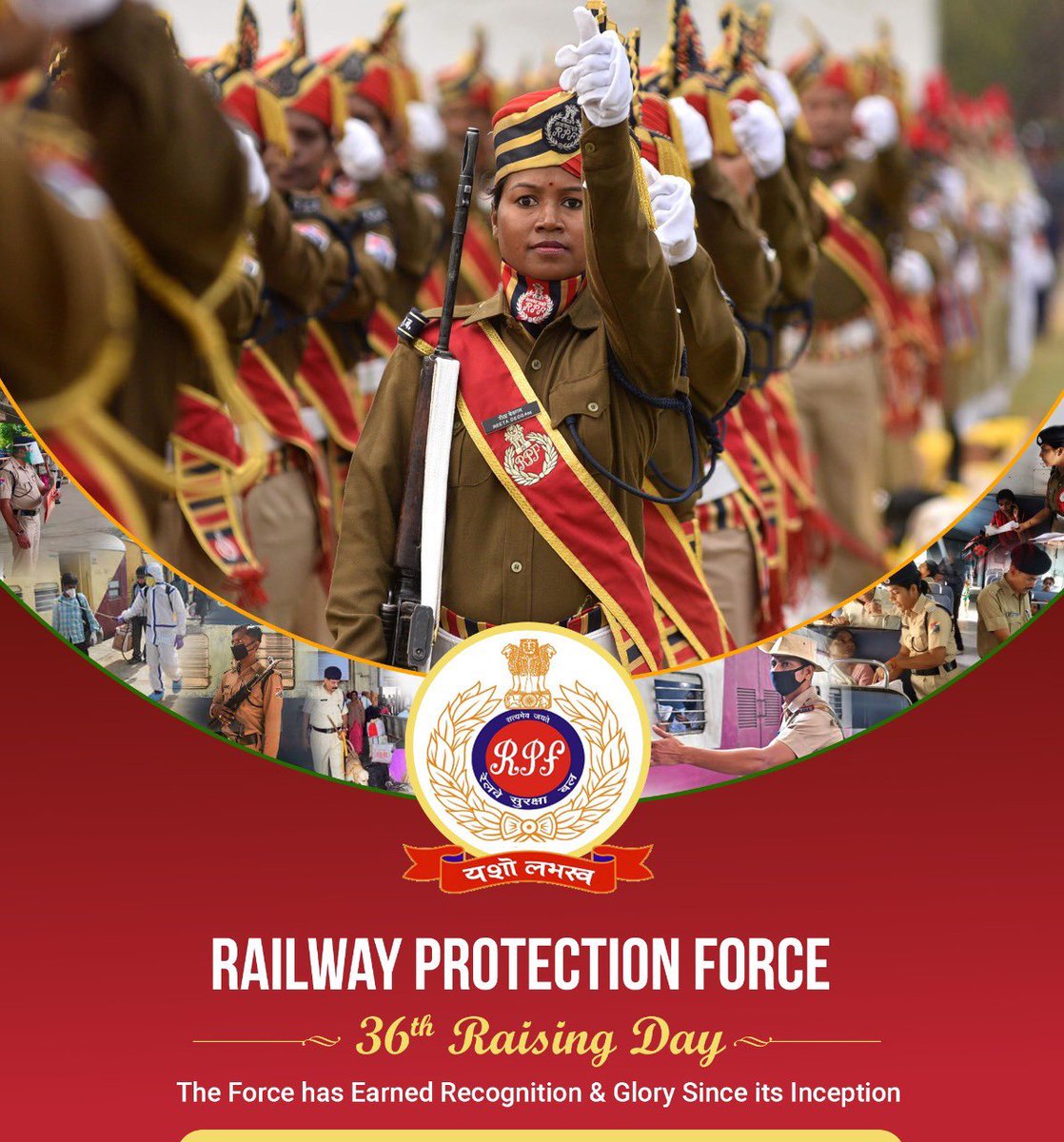 drmadiwr's tweet image. Congratulates Railway Protection Force(RPF) on its 36th Raising Day.
RPF plays an integral role in providing security to passengers and safeguarding Railway property.@WesternRly