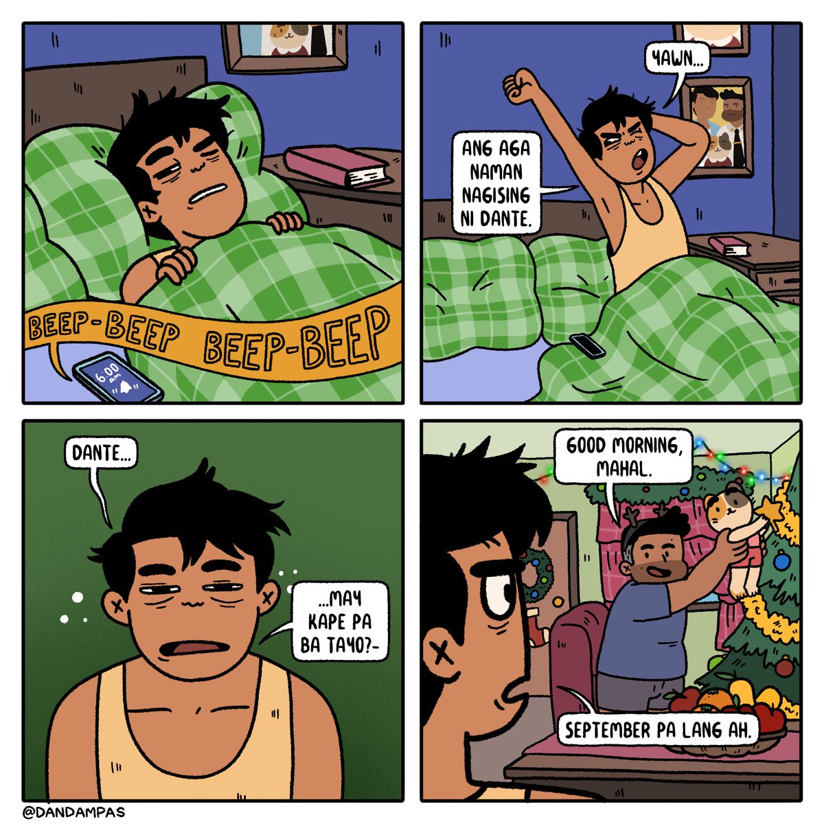 Since andito na rin lang kayo, plug ko nalang webcomic ko @dandampas its about the life of a security guard, a tricycledriver, and their adopted baby Pascal ☺️ 