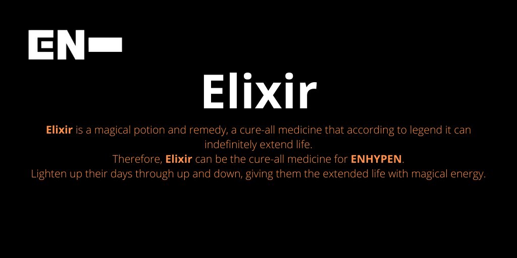 [ #ENHYPEN FAN CLUB NAME SUBMISSIONS THREAD]Here are 4 of the names you guys submitted to our tracker!DiamondEINERELEVATEElixir @ENHYPEN @ENHYPEN_members  #엔하이픈 #ENHYPEN_FandomName