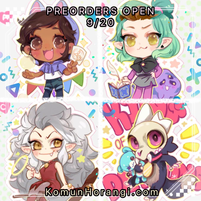 omg I also never posted my Owl House charms here on twitter; they'll also be up for preorder today at noon pst! 