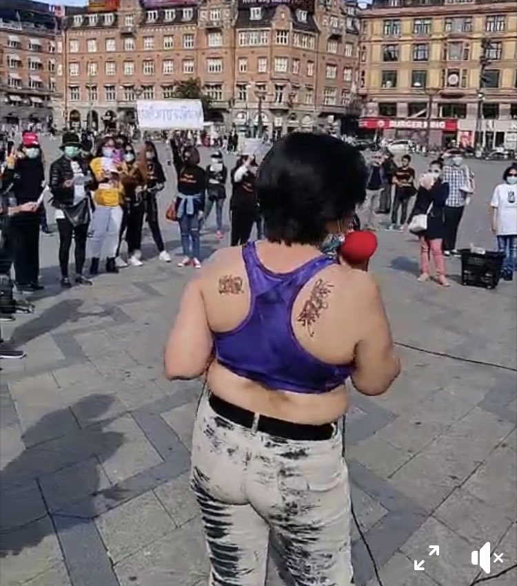Besides the main rally in Bangkok, there were dozens of protests all over the world, and crop tops were sighted in Chiang Mai, Tokyo, Stockholm and Copenhagen too. 15/33