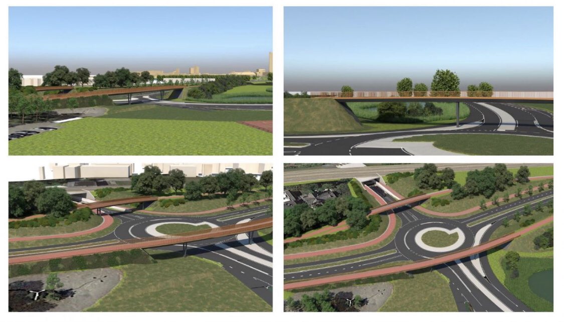 NLinAtlanta's tweet image. Great biking 🚴🏾‍♀️ news from back home.  
Expanding and building new bicycle bridges over busy intersections, separating motorized and bicycle traffic. 
#SmartCities #UrbanFunction 

(📸@Cycling_Embassy @shertogenbosch)